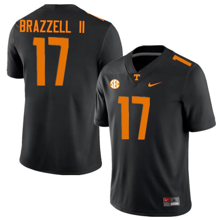 Chris Brazzell II Tennessee Jersey,Tennessee Volunteers #17 Chris Brazzell II College Jersey-Black